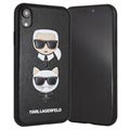 Husa Karl Lagerfeld Karl & Choupette iPhone XS Max - Neagra