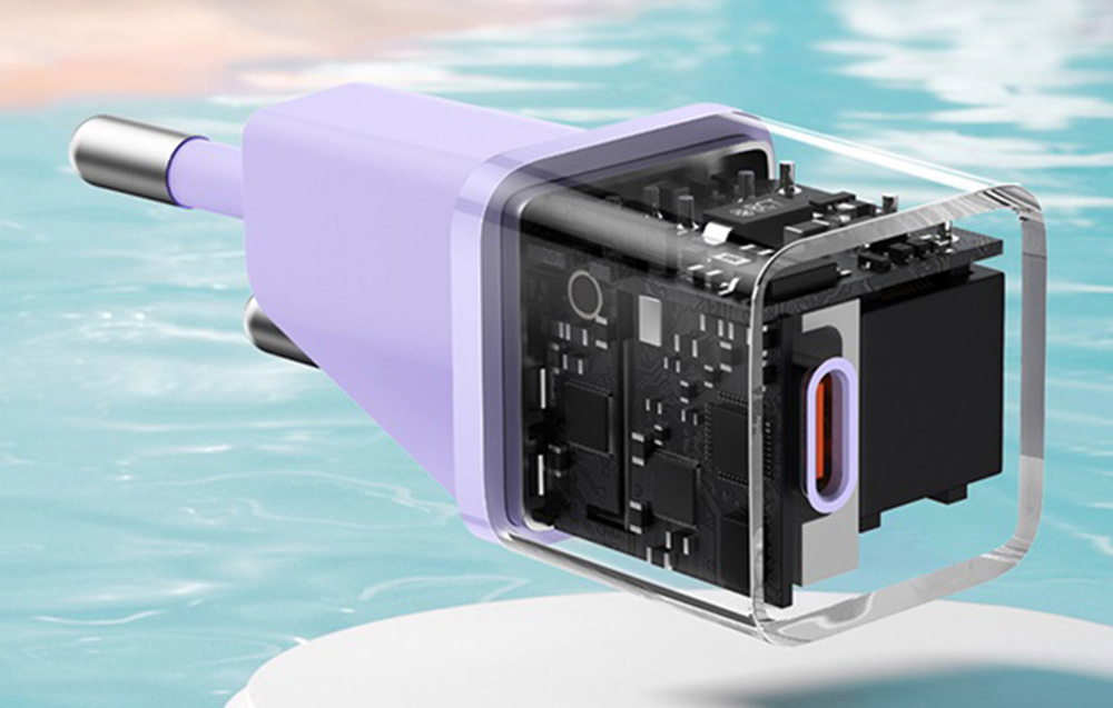 Baseus Mini GaN5 20W USB-C încărcător de perete - violet