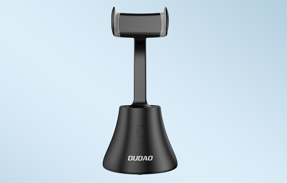 Dudao F15 Face Follower Suport rotativ pentru smartphone cu rotire la 360° - negru