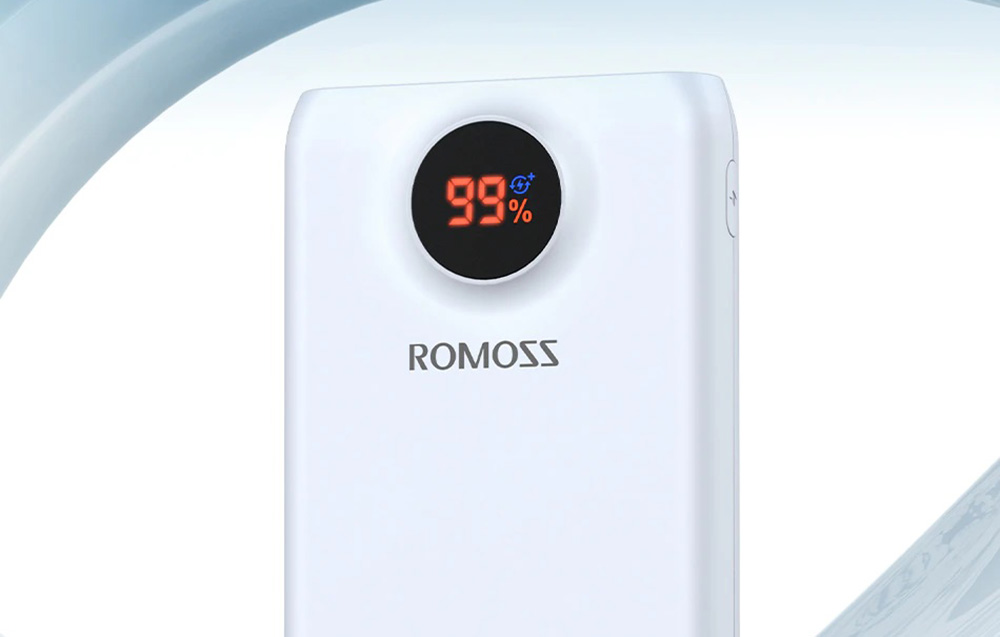 Romoss SW20PF Power Bank 20000mAh/22.5W - USB-C, 2xUSB-A - Alb