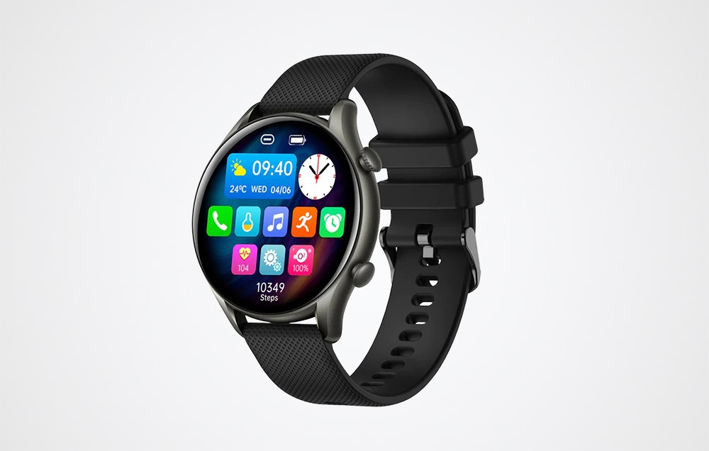 Colmi i20 IP67 Smartwatch rezistent la apă cu ritm cardiac - negru