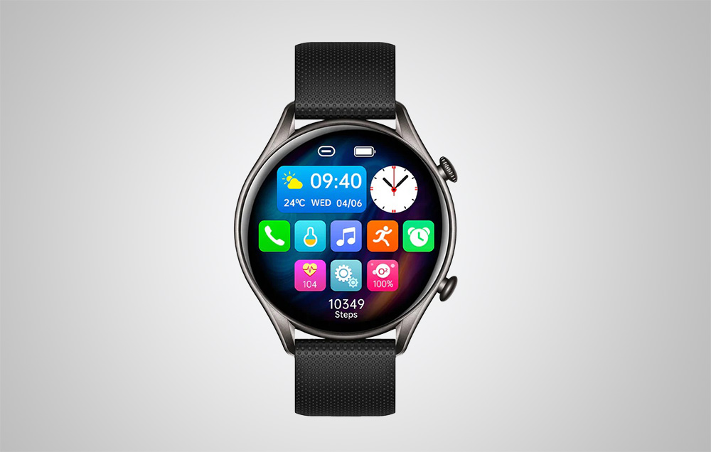 Colmi i20 IP67 Smartwatch rezistent la apă cu ritm cardiac - negru