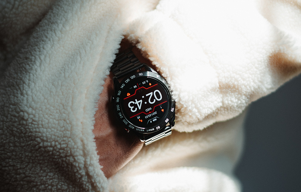 HiFuture FutureGo Pro Smartwatch din oțel inoxidabil - negru