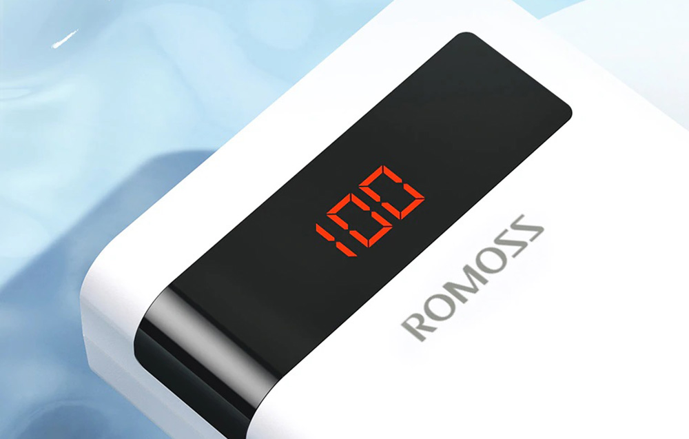 Romoss Sense 8PF Power Bank 30000mAh - 22.5W, PD, QC, FCP - Alb