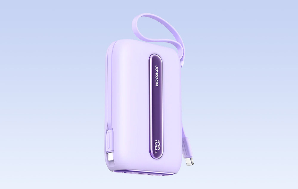 Joyroom JR-L012 Plus 20000mAh Power Bank w. USB-C, cabluri Lightning - 22.5W - Violet