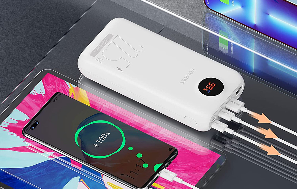 Romoss PSW30PF 30000mAh Power Bank - 22.5W - Alb