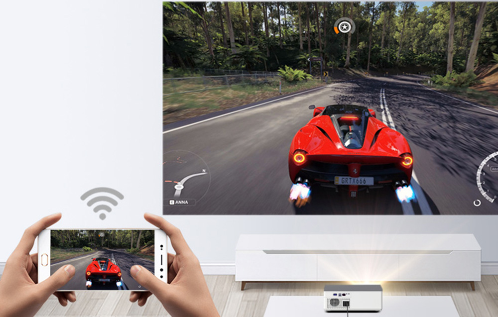 Byintek K20 Smart Projector - Android, Full HD - Alb