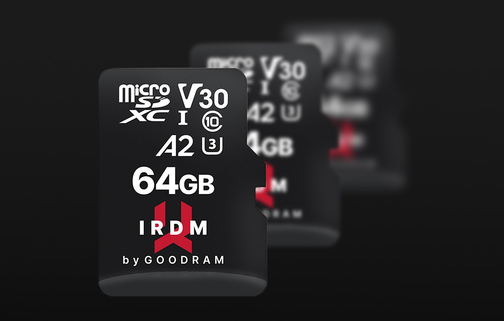 Goodram IRDM IRDM MicroSDXC Card de memorie MicroSDXC Clasa 10 UHS-I/U3 - 64GB