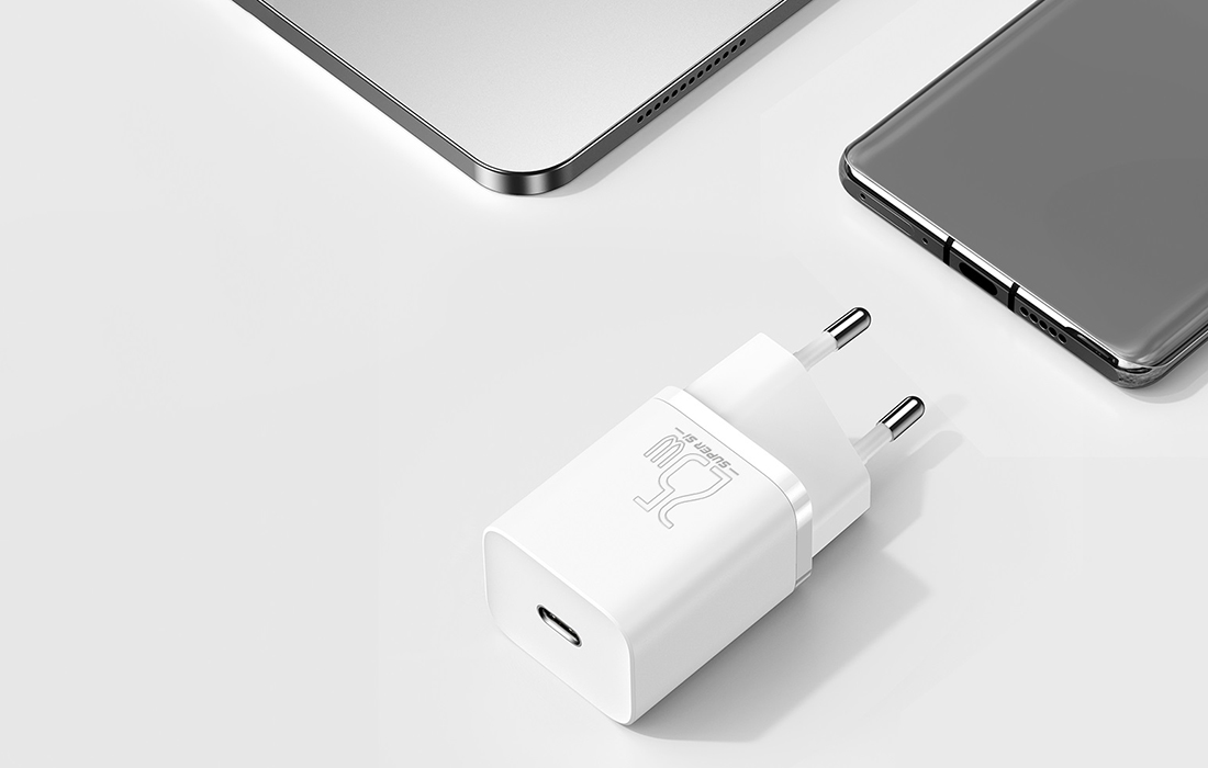 Baseus Super Si Quick USB-C Charger 25W - Alb